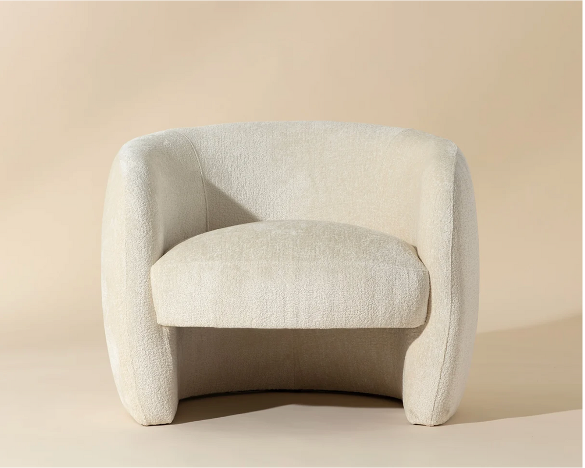 Mica Bergen Ivory Lounge Chair
