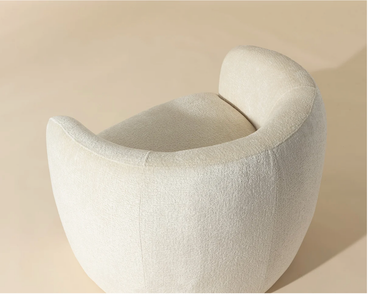 Mica Bergen Ivory Lounge Chair