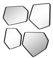 Linn Black Mirrrors Set of 4