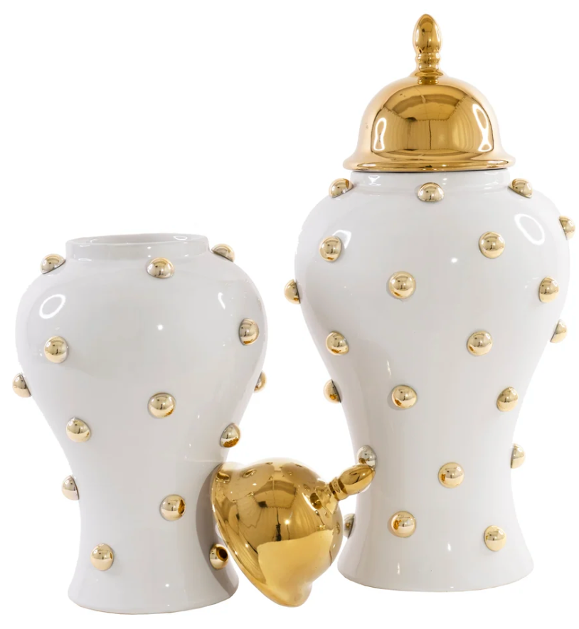 Pop Gold Ginger Jar Vase Small