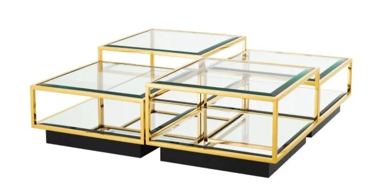 Eichholtz Tortona Coffee Table - Set of 4 - Gold