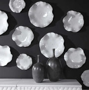 White Ceramic Indoor-Outdoor Wall Decor Set of 3 (Copy)