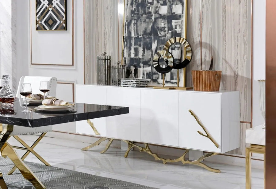 Spector White & Gold Buffet