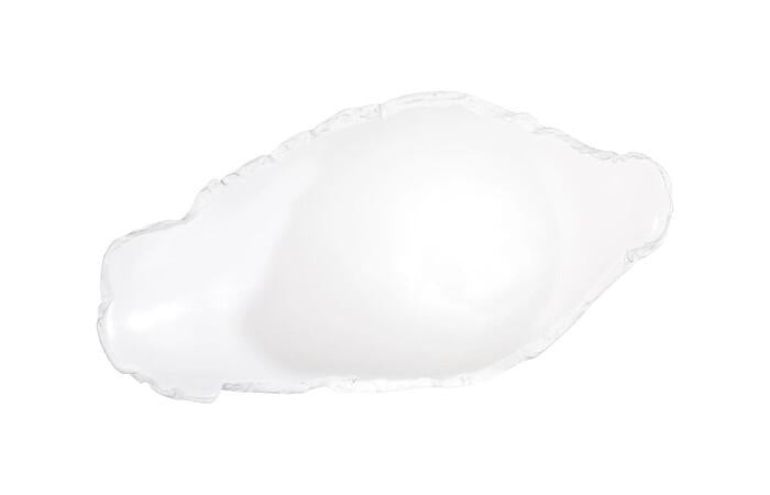 Burled Vase, Glossy White