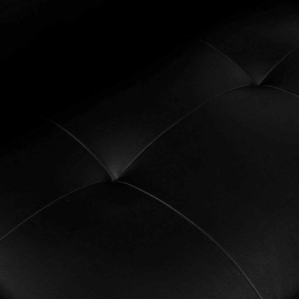 2 Piece Black Non Woven Sofa