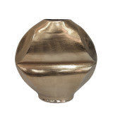 9"H Metal Flower Vase