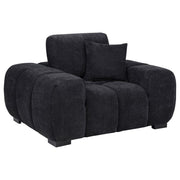 Black Upholstered Accent Chair