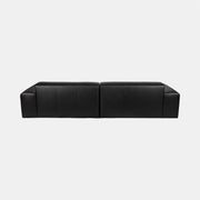 2 Piece Black Non Woven Sofa