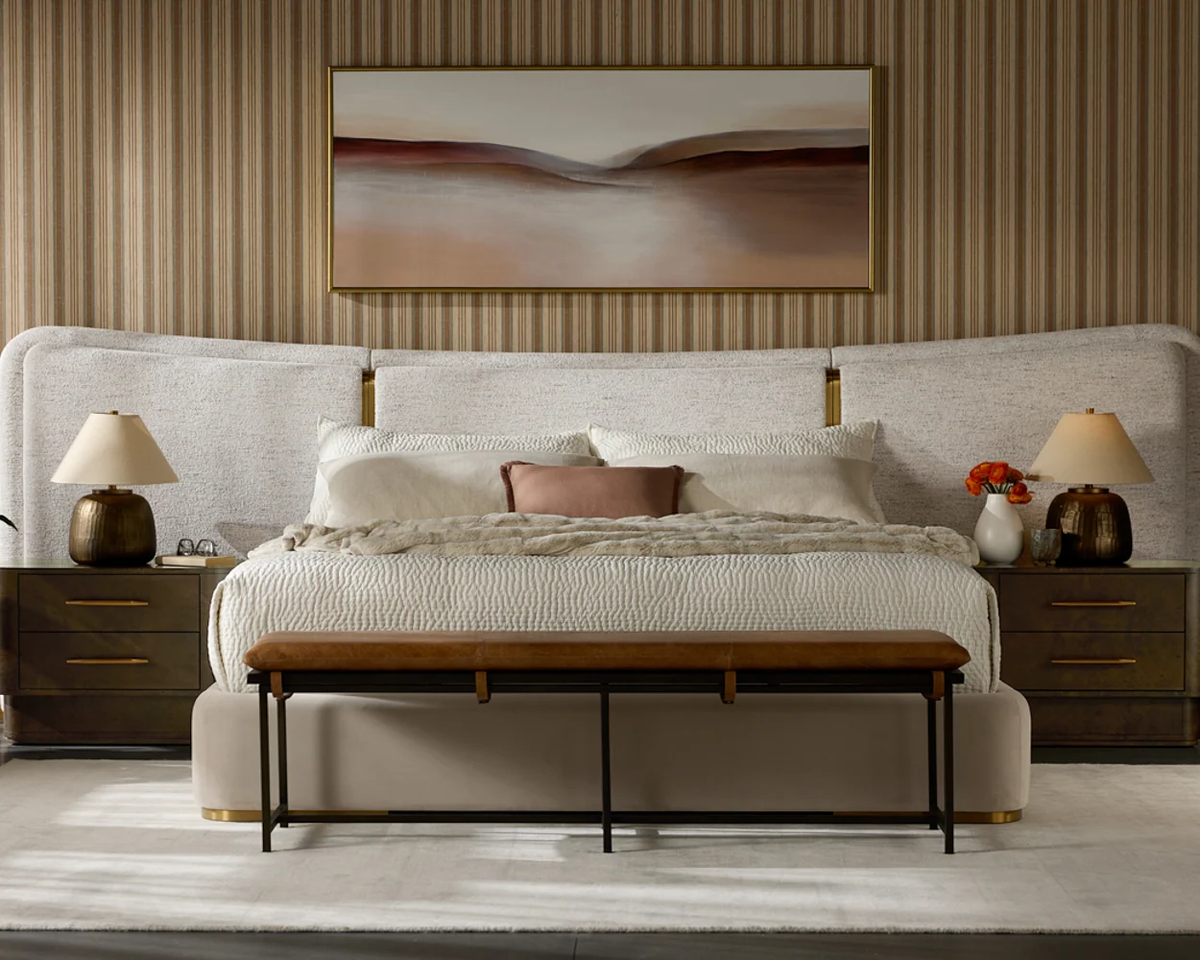 Clarimond Taupe King Bed