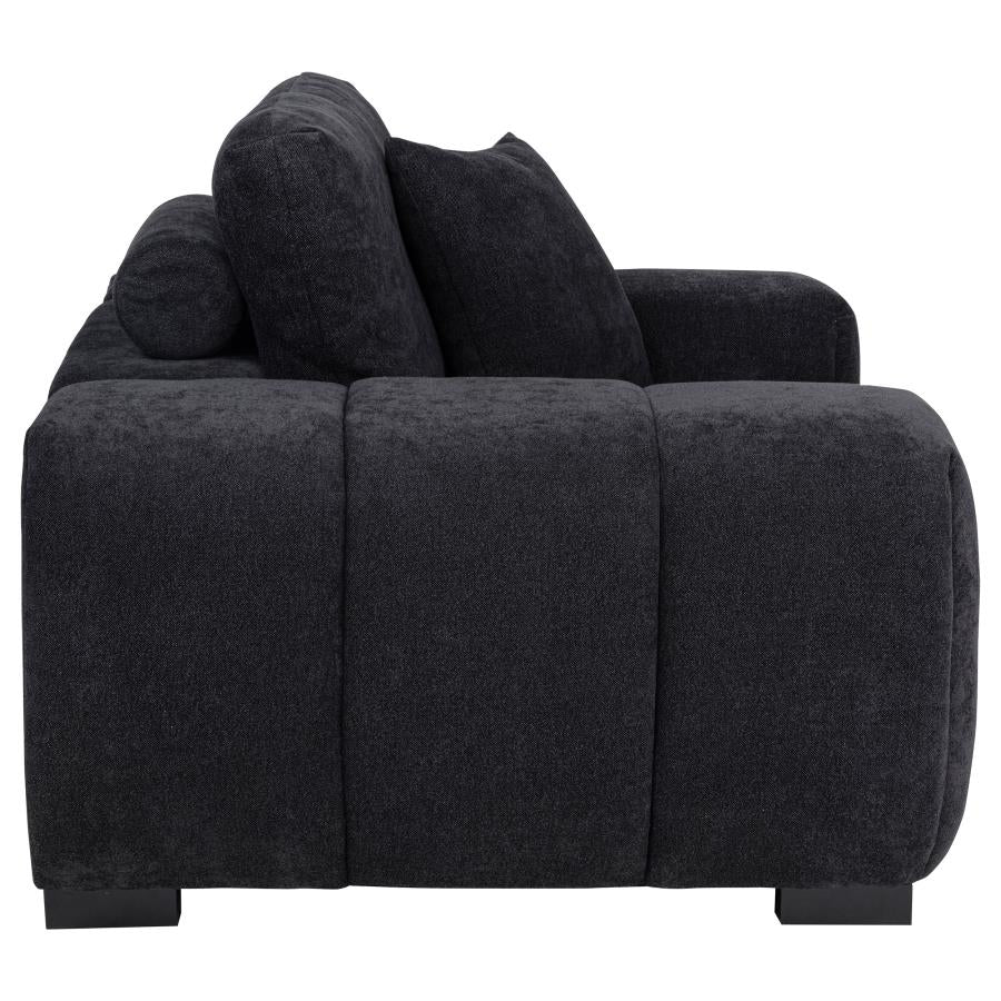 Black Upholstered Accent Chair