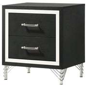 Licelle Black & Silver Nightstand