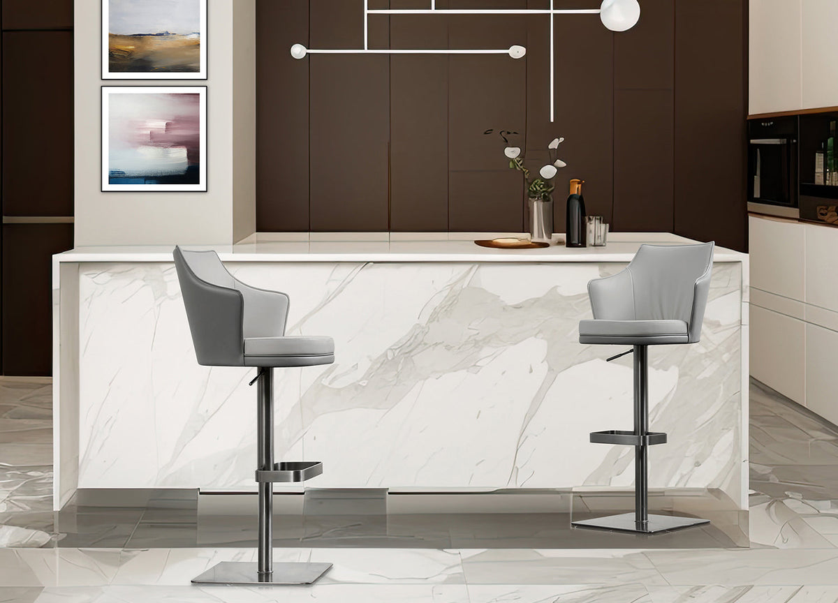 Moyra Adjustable Barstool Set of 2