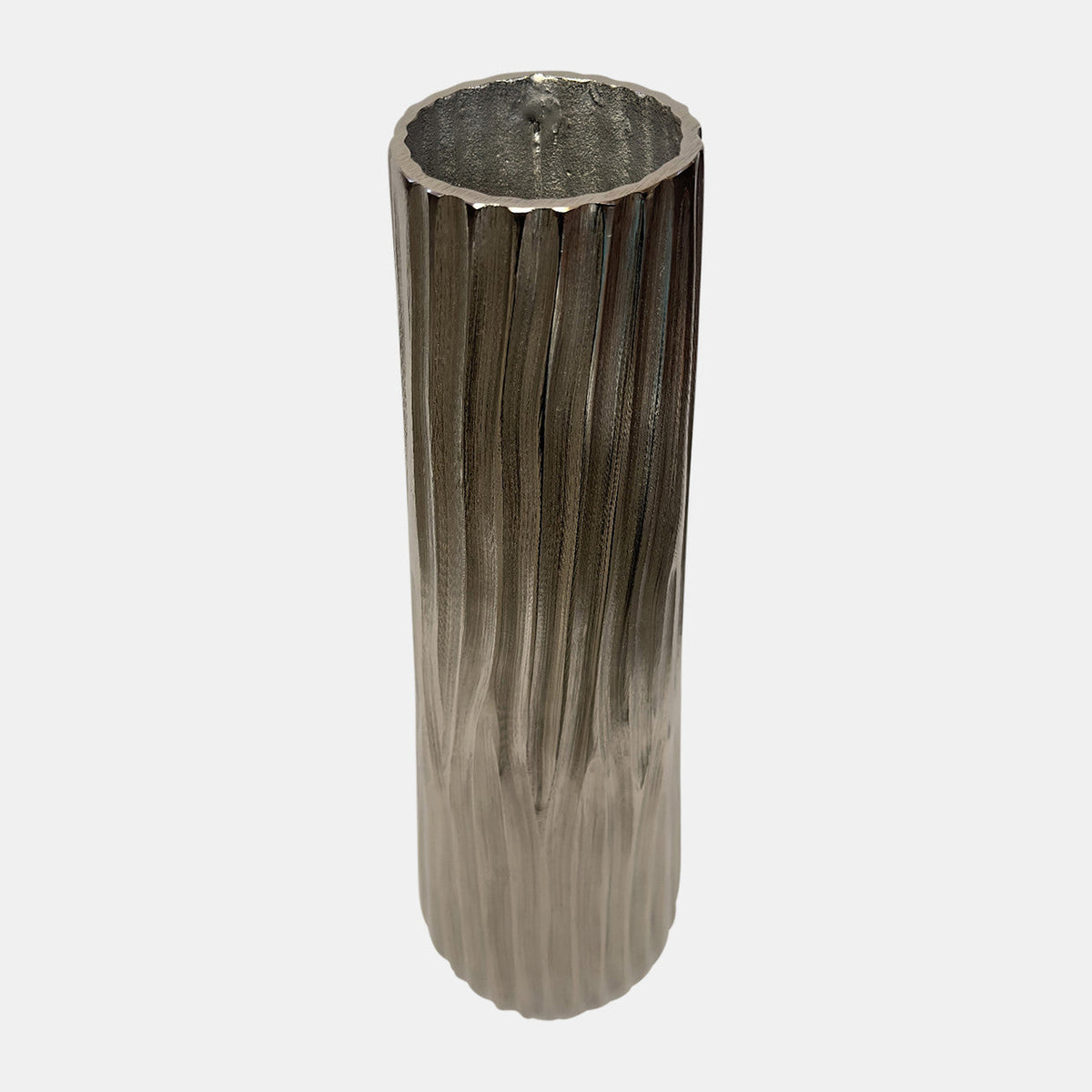 Metal 23"H Jesson Large Silver Vase