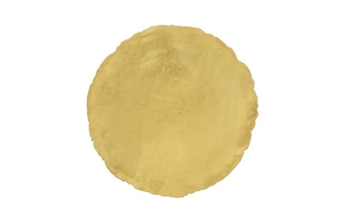 Cast Oil Drum Wall Discs, Gold Leaf, Set of 4