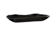 Aragonite Canoe Bowl Black, Medium
