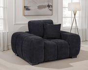 Black Upholstered Accent Chair