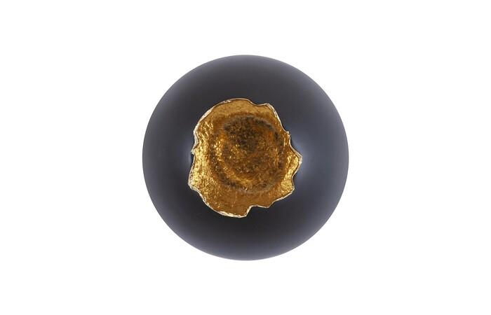 Black & Gold Broken Egg Set of 4