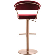 Rizzy Red Adjustable Barstool Set of 2