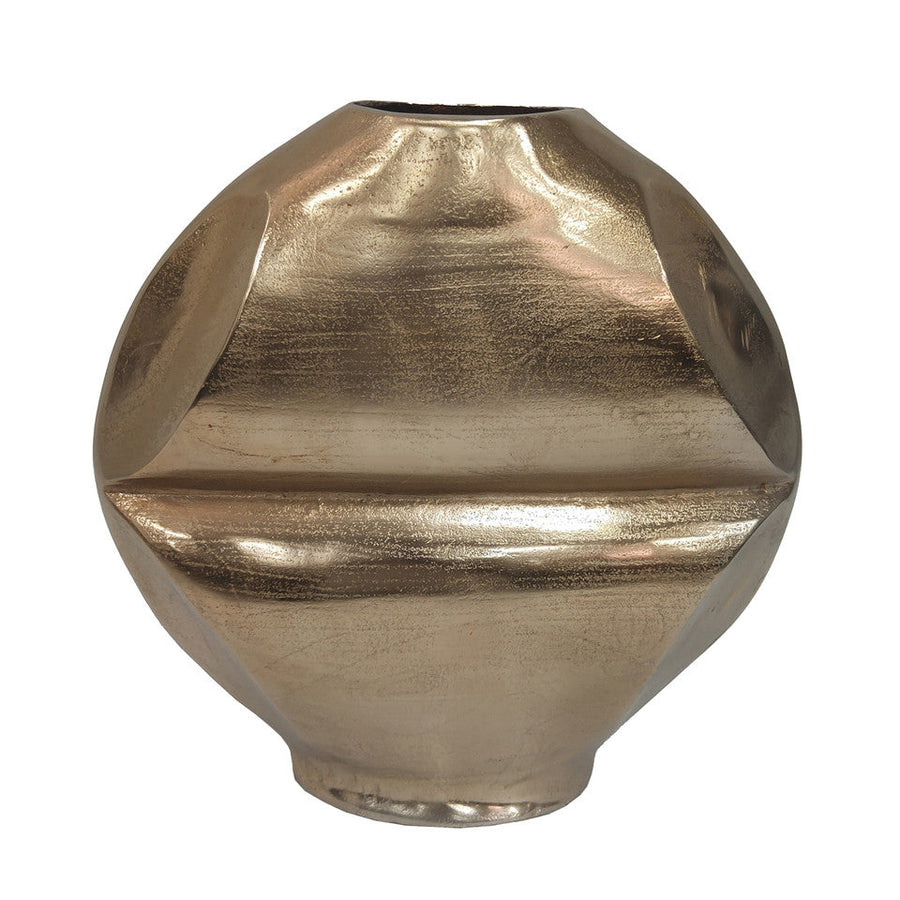 14"H Metal Flower Vase