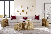 White & Gold Broken Egg Set of 4