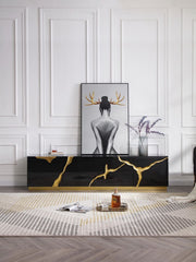 Black & Gold TV Stand