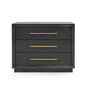 Manhattan Grey and Gold Nightstand