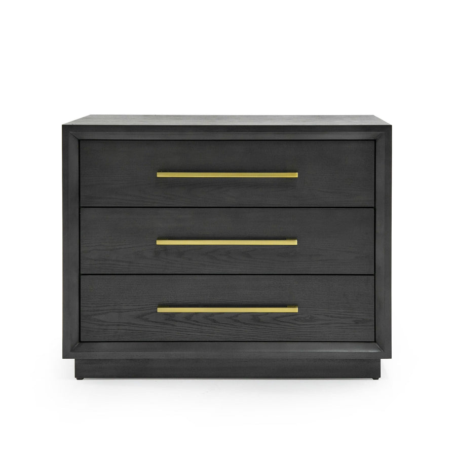Manhattan Grey and Gold Nightstand