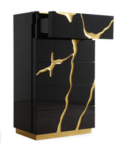 Aztec Black and Gold Chest