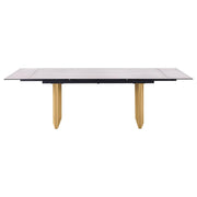 Glass Top Extension Dining Table