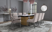 Glass Top Extension Dining Table