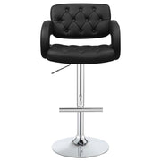 Balister Black Adjustable Barstool Set of 2