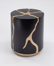 Black & Gold End Table