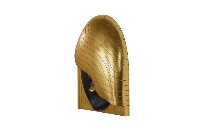 Black & Gold Face Left Wave LG