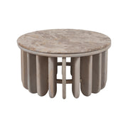 30" Natural Stone White Washed Coffee Table