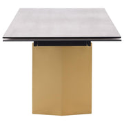 Glass Top Extension Dining Table