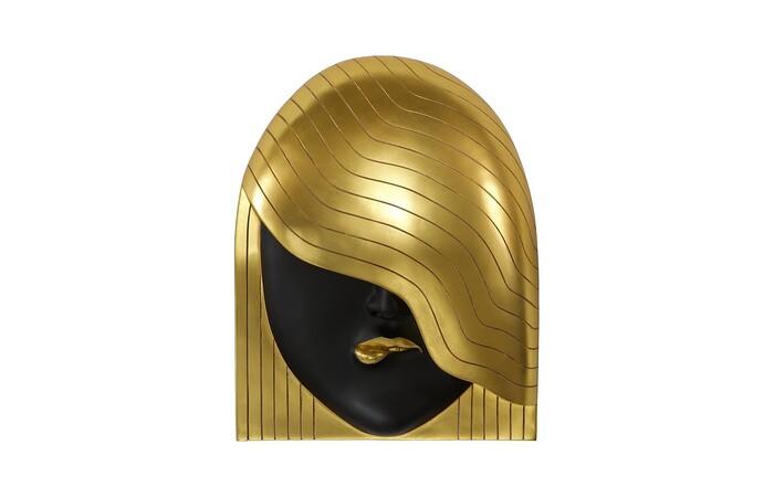 Black & Gold Face Left Wave LG