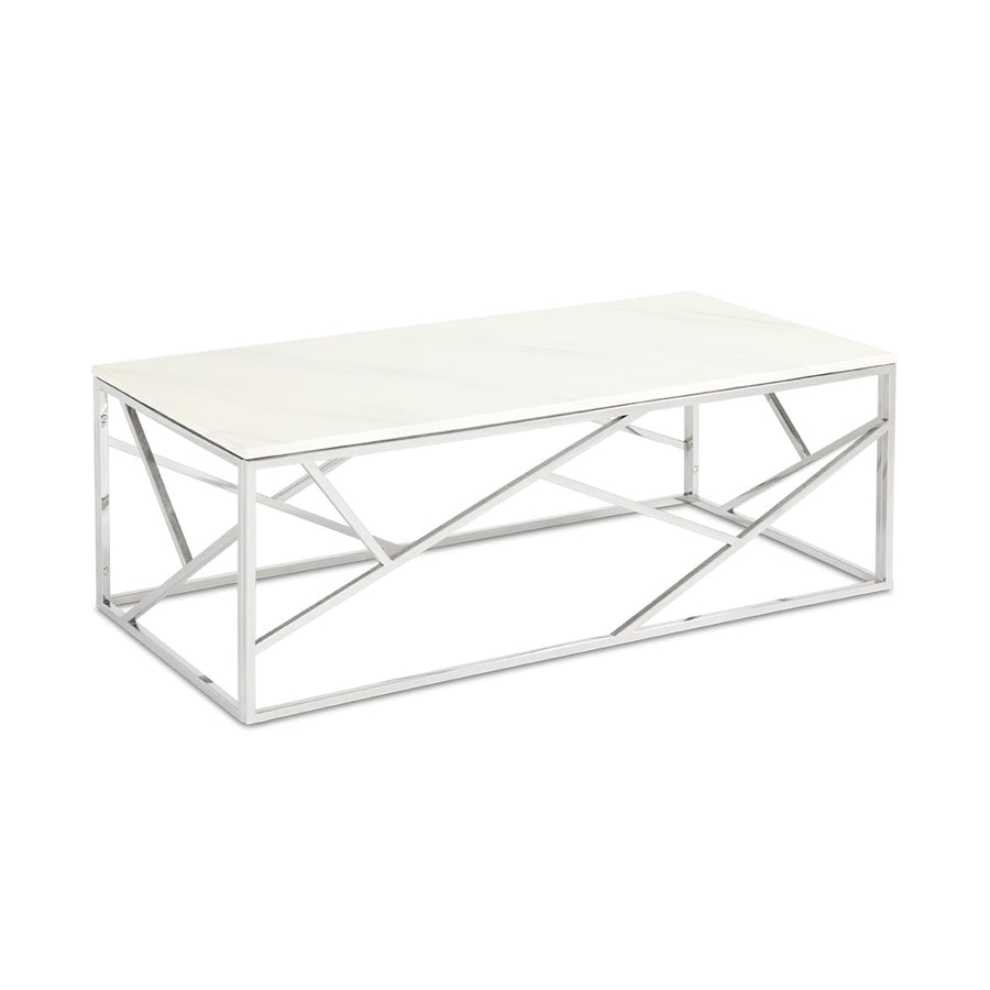 Carol Faux Marble Top Coffee Table