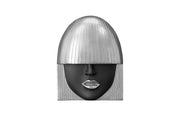 Fashion Faces Wall Art, Small, Black and Silver Leaf, Set of 3