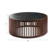 Wimberly Slatted Acacia Wood Cocktail Table