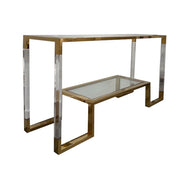 Hex Acrylic Console Table