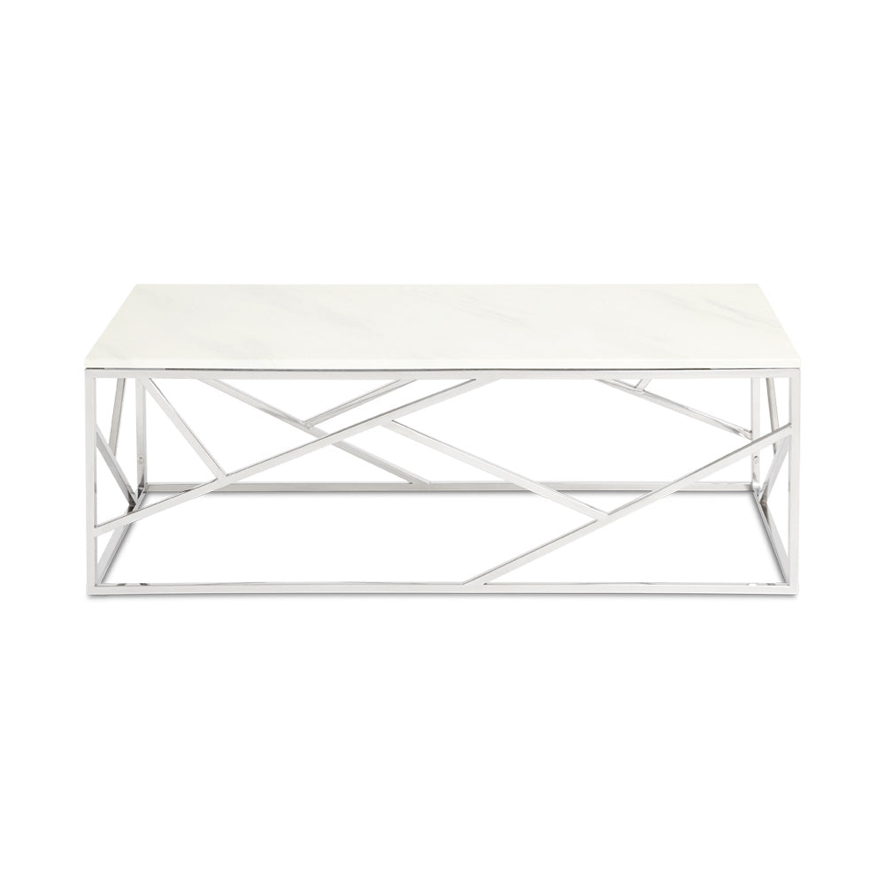 Carol Faux Marble Top Coffee Table