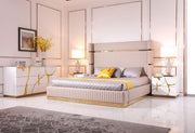 Aztec White & Gold Chest