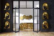 Black & Gold Face Left Wave LG