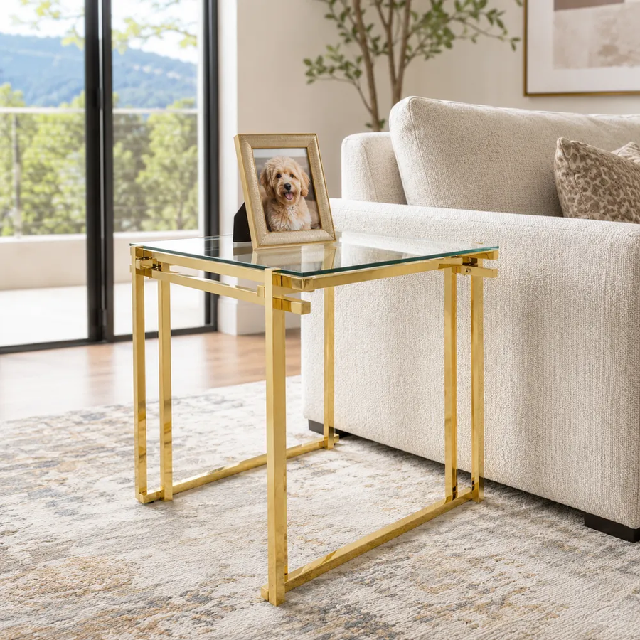 Misty Gold End Table