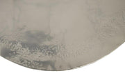 Cast Oil Drum Wall Discs, Liquid Silver, Set of 4