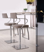 Shell Taupe Adjustable Stool Set of 2