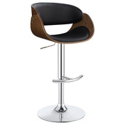 Oakland Black Adjustable Barstool Set of 2