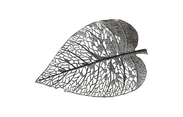 Birch Leaf Wall Art, Silver