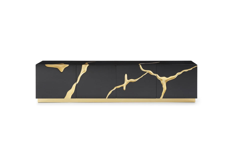 Black & Gold TV Stand
