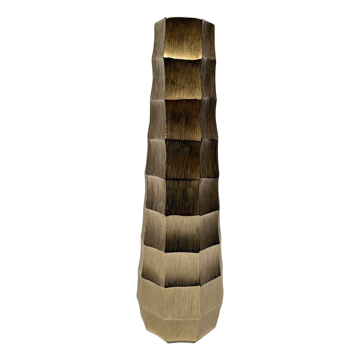 20"H Terini Small Metal Vase Gold